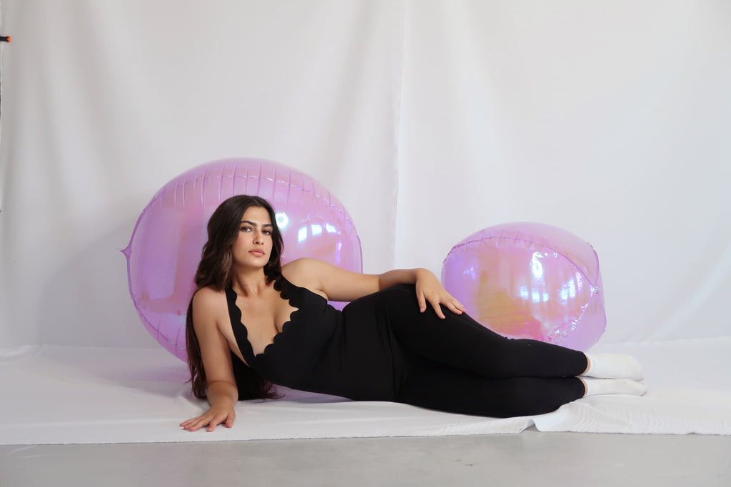 COMBINAISON DE YOGA FESTONNÉE — MILANO